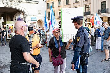 Hiroshima Tag in München: Protest gegen Atomwaffen