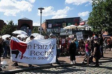 Demonstration gegen die Eröffnung des ersten AfD Büro in München