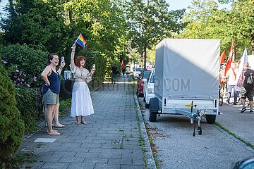 Demonstration gegen die Eröffnung des ersten AfD Büro in München