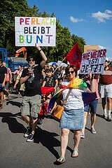 Demonstration gegen die Eröffnung des ersten AfD Büro in München