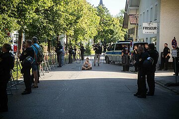 Demonstration gegen die Eröffnung des ersten AfD Büro in München