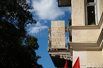 Demonstration gegen die Eröffnung des ersten AfD Büro in München