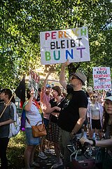 Demonstration gegen die Eröffnung des ersten AfD Büro in München