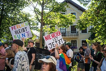 Demonstration gegen die Eröffnung des ersten AfD Büro in München