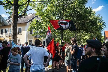 Demonstration gegen die Eröffnung des ersten AfD Büro in München