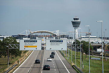 Protest der Letzten Generation am Flughafen München