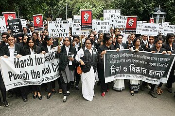 Protest Condemning The Murder Of a Medic Woman