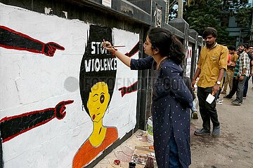 Protest Condemning The Murder Of a Medic Woman