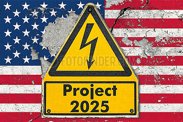 Symbolisches Warnschild Project 2025