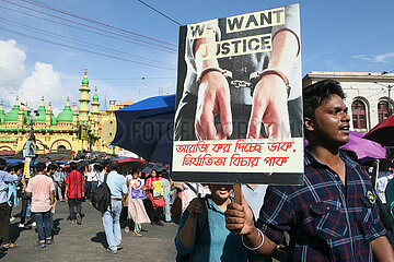 Protest Condemning The Murder Of a Medic Woman