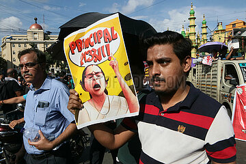 Protest Condemning The Murder Of a Medic Woman