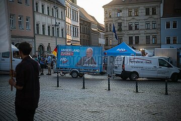 Afd Kundgebung in Pirna und Gegendemo