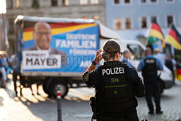 Afd Kundgebung in Pirna und Gegendemo