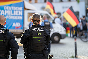 Afd Kundgebung in Pirna und Gegendemo