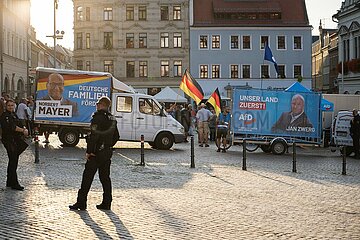 Afd Kundgebung in Pirna und Gegendemo