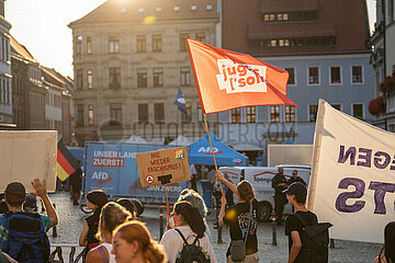 Afd Kundgebung in Pirna und Gegendemo