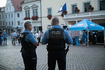 Afd Kundgebung in Pirna und Gegendemo