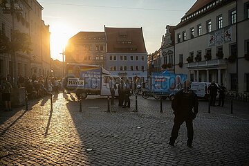 Afd Kundgebung in Pirna und Gegendemo