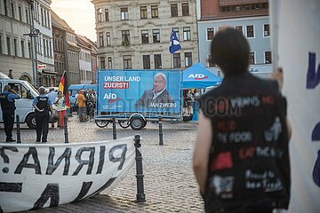 Afd Kundgebung in Pirna und Gegendemo