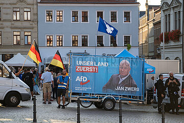 Afd Kundgebung in Pirna und Gegendemo