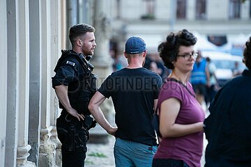 Afd Kundgebung in Pirna und Gegendemo