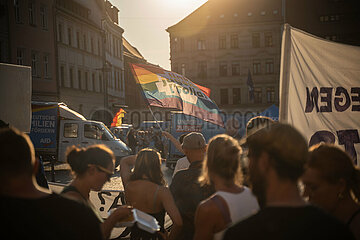 Afd Kundgebung in Pirna und Gegendemo