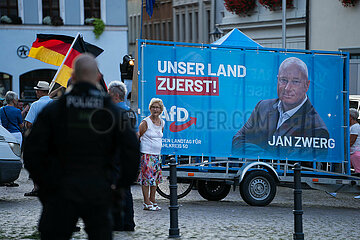 Afd Kundgebung in Pirna und Gegendemo