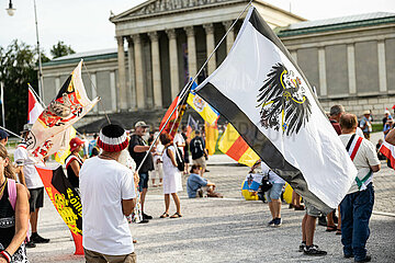 Reichsbürger demonstrieren in München