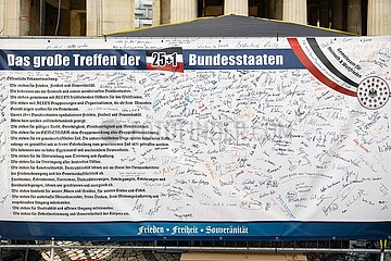 Reichsbürger demonstrieren in München