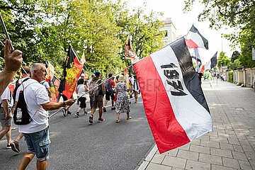 Reichsbürger demonstrieren in München