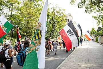 Reichsbürger demonstrieren in München