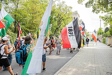 Reichsbürger demonstrieren in München