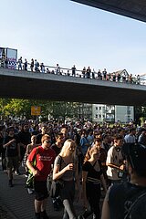 Tolerade  Technoparade gegen den Rechtsruck in Dresden