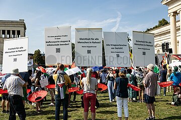 Protest zum Antikriegstag in München