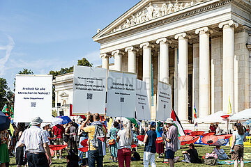 Protest zum Antikriegstag in München