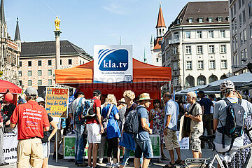 Verschwörungsideologische / Pro-Russische Friedensdemo in München