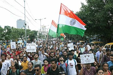 Protest Condemning The Murder Of a Medic Woman