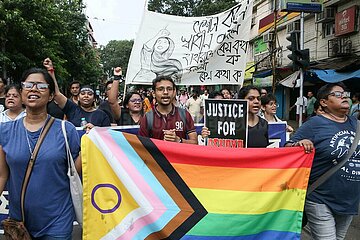 Protest Condemning The Murder Of a Medic Woman