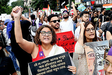 Protest Condemning The Murder Of a Medic Woman