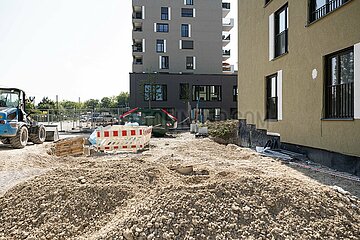 Begrüßung der ersten Mieter der Beamtencity in München