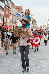 Solidarisch gegen Rechts Demonstration in Freising