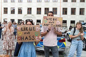 Solidarisch gegen Rechts Demonstration in Freising