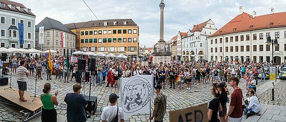 Solidarisch gegen Rechts Demonstration in Freising