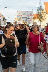 Solidarisch gegen Rechts Demonstration in Freising