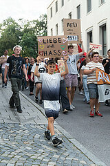 Solidarisch gegen Rechts Demonstration in Freising