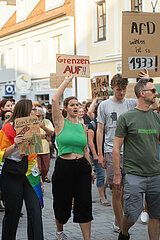 Solidarisch gegen Rechts Demonstration in Freising