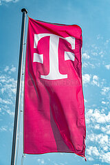 Telekom-Flagge in Schleswig