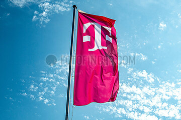 Telekom-Flagge in Schleswig