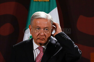 Mexico’s President Andres Manuel Lopez Obrador Briefing Conference