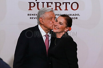 Mexico’s President Andres Manuel Lopez Obrador Briefing Conference